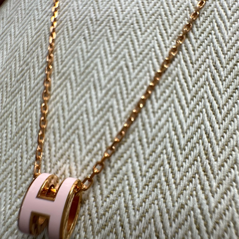 Hermes Mini Pop H墜飾 淺粉色-3