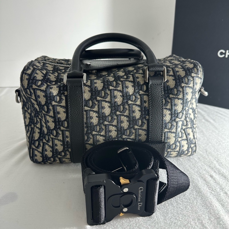 Dior迪奧 Lingot26 老花波士頓手提單肩包 中號男女同款,22年編碼款-7