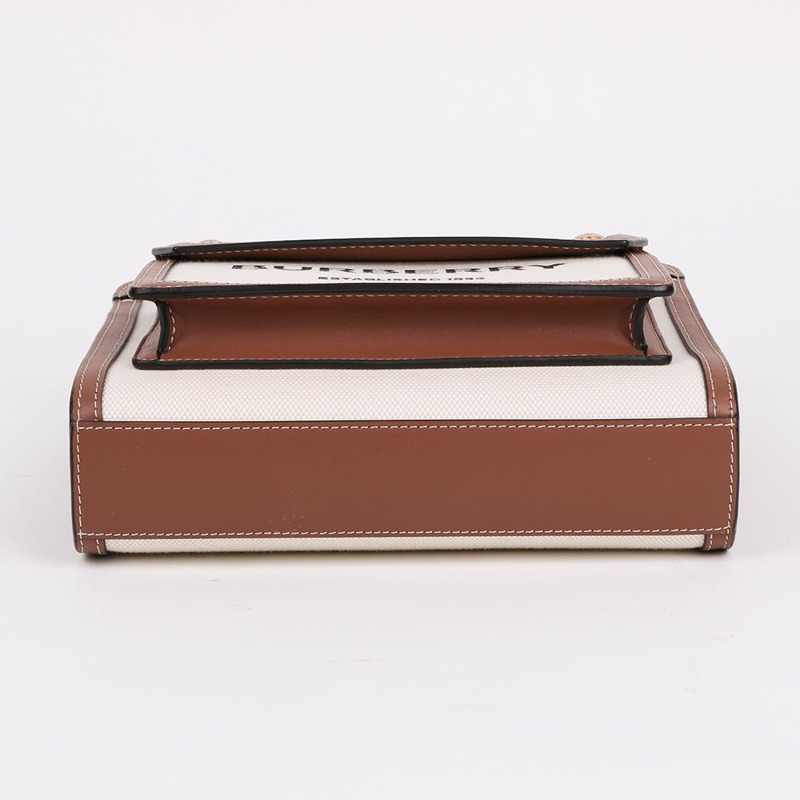 【包稅】BURBERRY 帆布Logo口袋小號斜背包-8