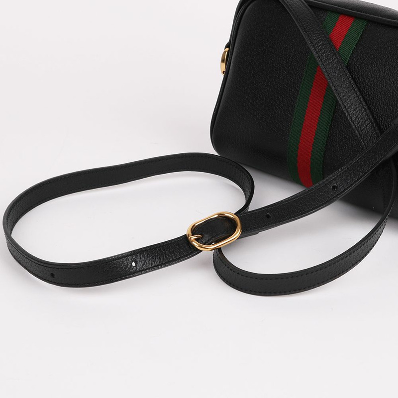 【包稅】GUCCI Ophidia黑色迷你女士斜背包 517350-6