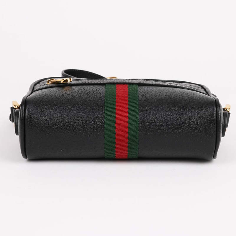 【包稅】GUCCI Ophidia黑色迷你女士斜背包 517350-7