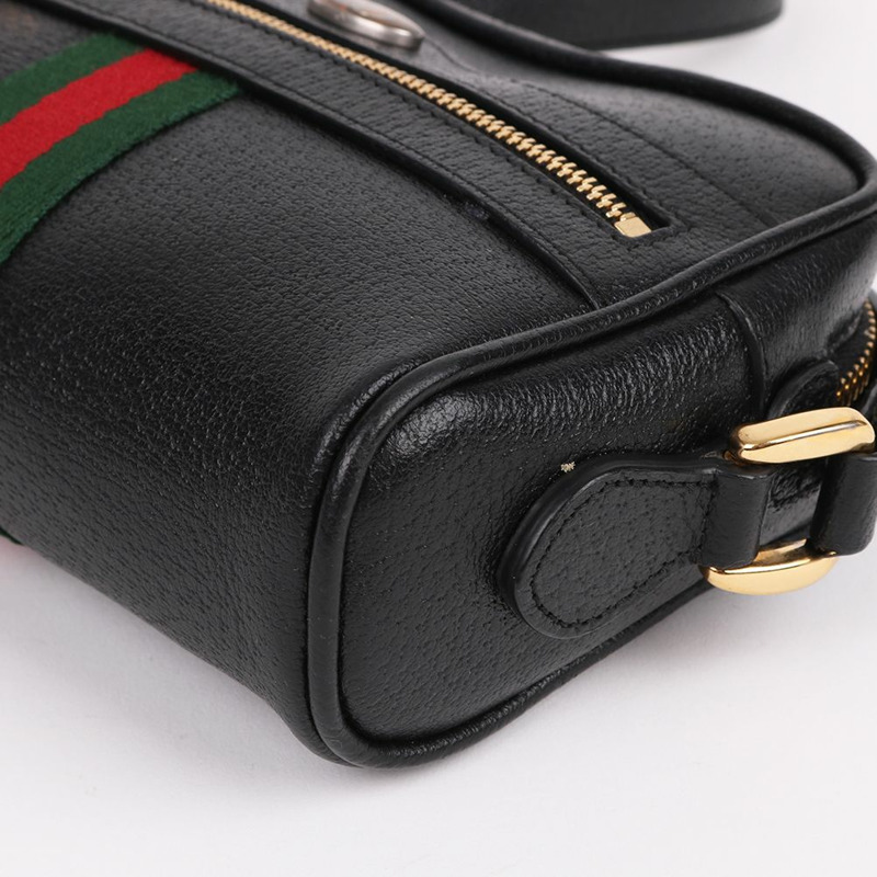 【包稅】GUCCI Ophidia黑色迷你女士斜背包 517350-9