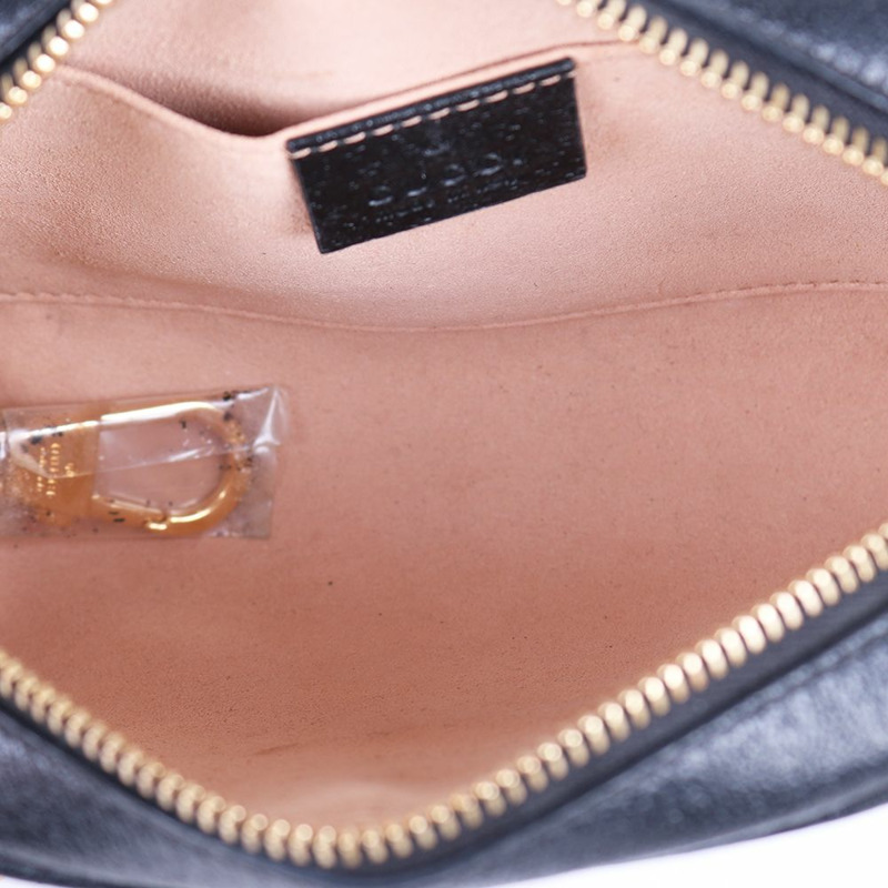 【包稅】GUCCI Ophidia黑色迷你女士斜背包 517350-10