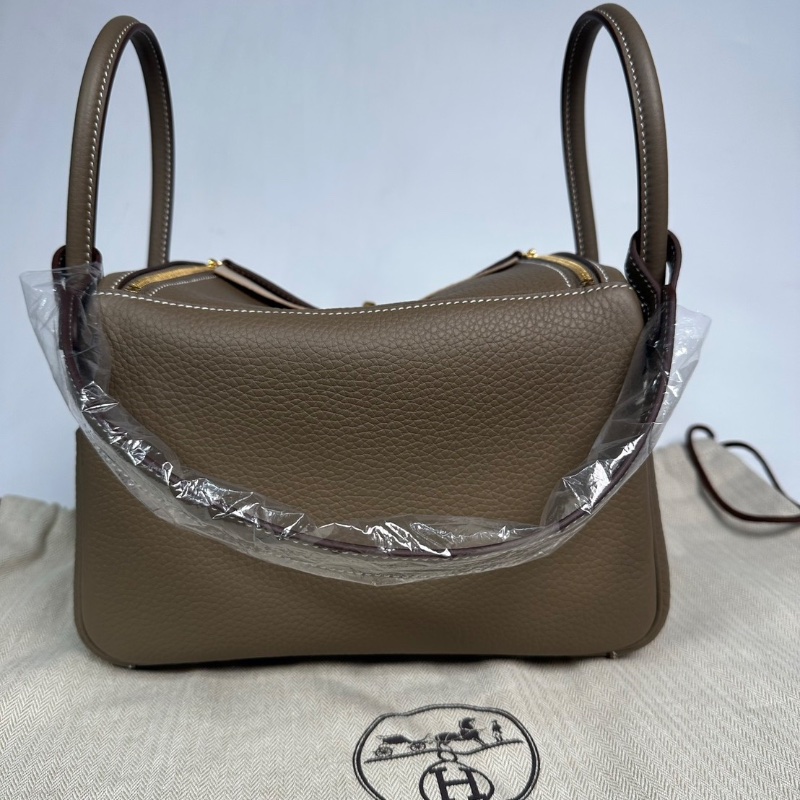 Hermes lindy26 大象灰金扣26×15×14cm 全新閒置配件塵袋鎖鑰匙盒子-6