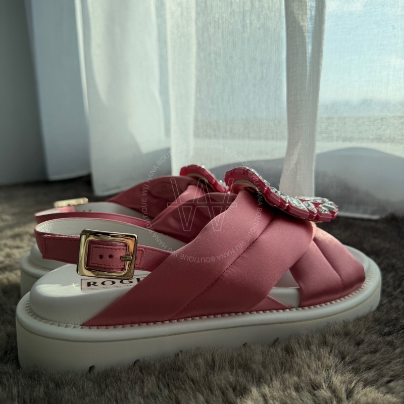 閒置品特別折扣🤍ROGER VIVIER水蜜桃粉涼鞋/ROGER VIVIER涼鞋/ROGER VIVIER休閒鞋/RV涼鞋/RV休閒鞋🤍無花果精品-3