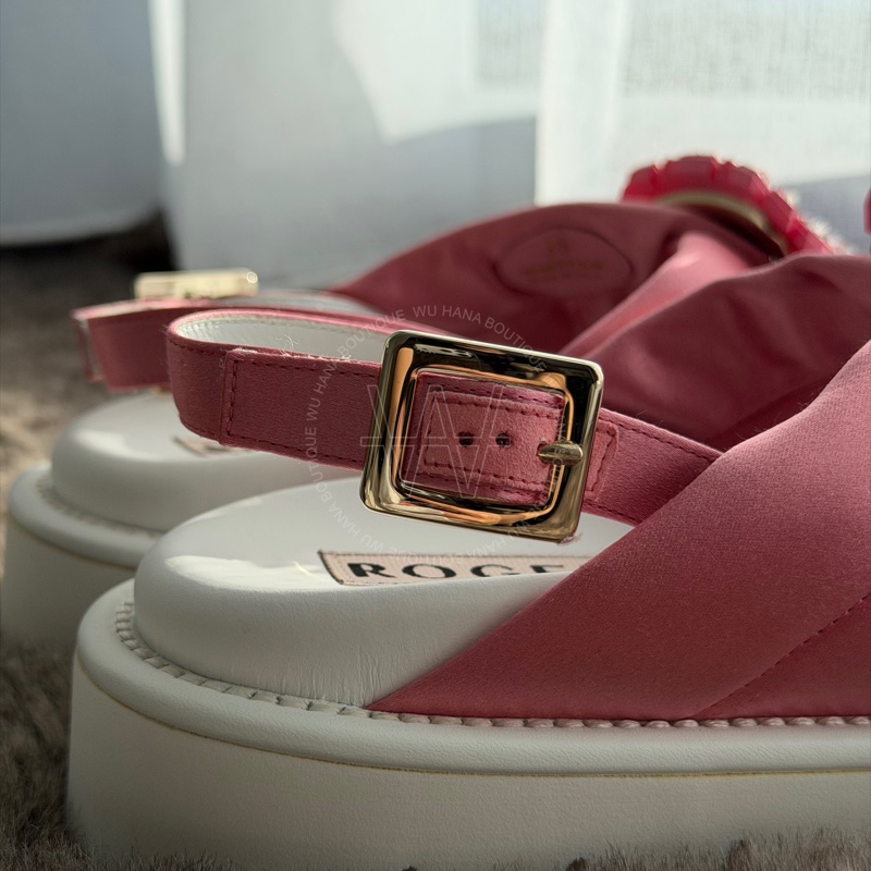 閒置品特別折扣🤍ROGER VIVIER水蜜桃粉涼鞋/ROGER VIVIER涼鞋/ROGER VIVIER休閒鞋/RV涼鞋/RV休閒鞋🤍無花果精品-5