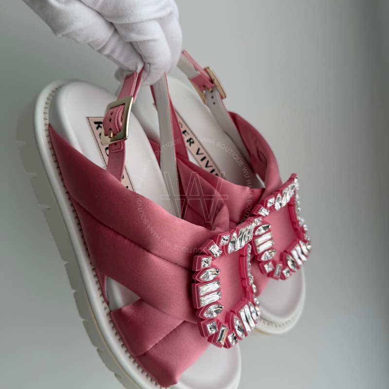 閒置品特別折扣🤍ROGER VIVIER水蜜桃粉涼鞋/ROGER VIVIER涼鞋/ROGER VIVIER休閒鞋/RV涼鞋/RV休閒鞋🤍無花果精品-8