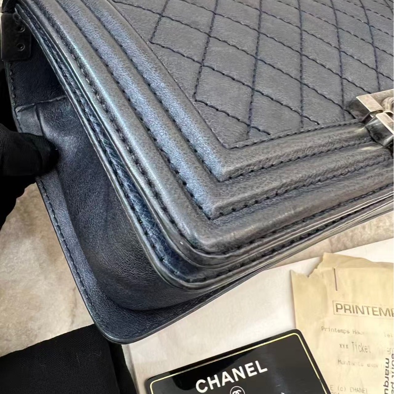 Chanel le boy medium size 25cm-13