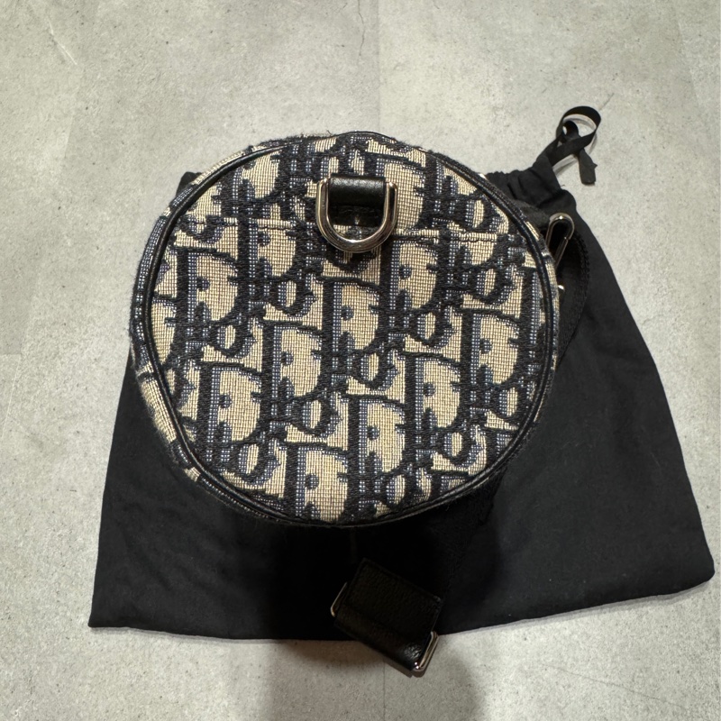 斷捨離～dior oblique 老花圓筒斜背包 約7成新-3