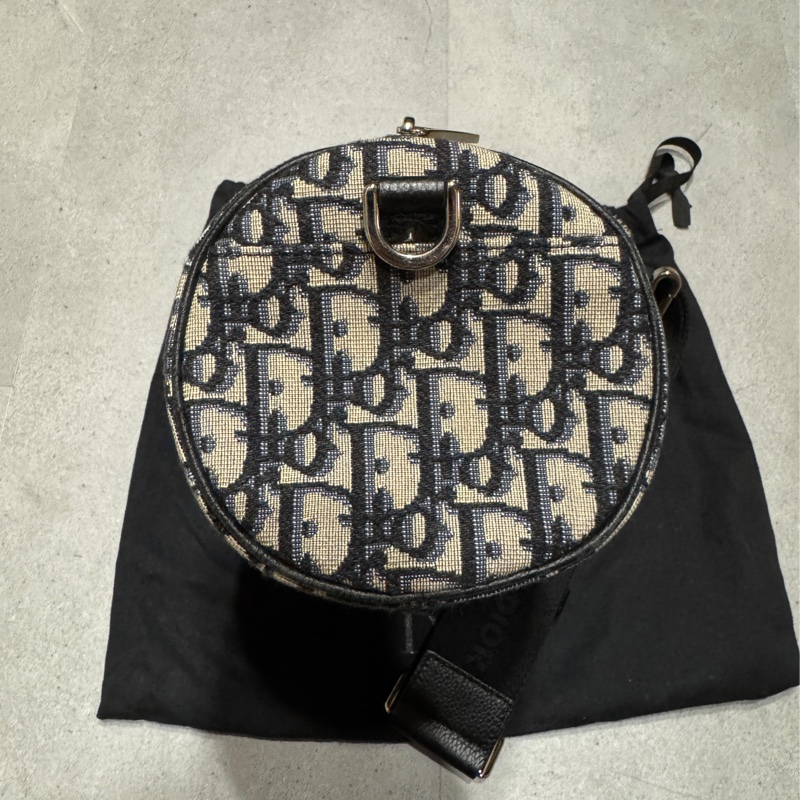 斷捨離～dior oblique 老花圓筒斜背包 約7成新-4