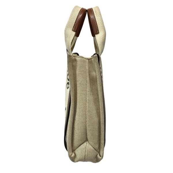 Chloe woody 經典棕色帆布包 小號 手提款-3