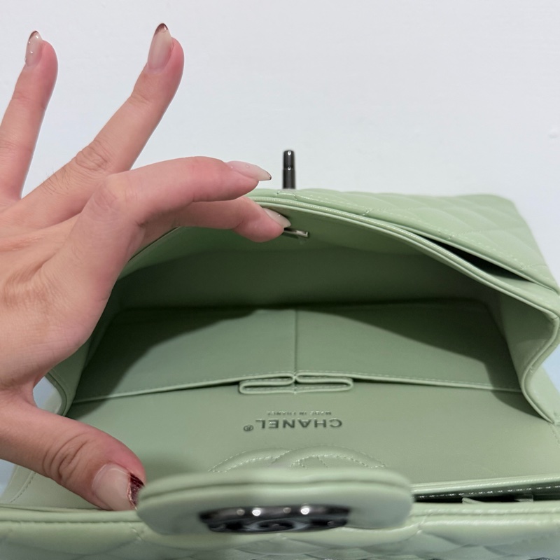 CHANEL CF23 so black 青蘋果綠 限定款-7