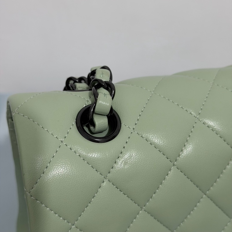 CHANEL CF23 so black 青蘋果綠 限定款-8