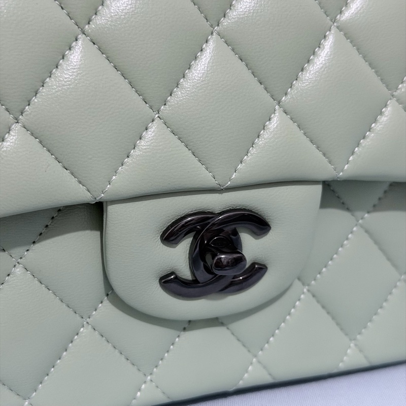CHANEL CF23 so black 青蘋果綠 限定款-9