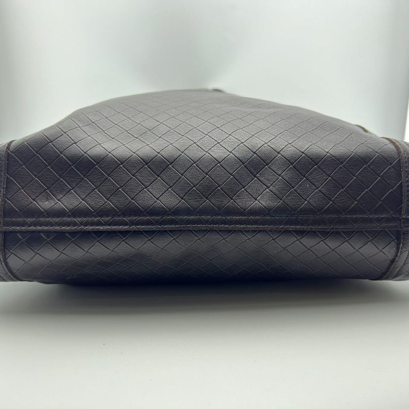 葆蝶家黑色編織托特包 單肩款-12