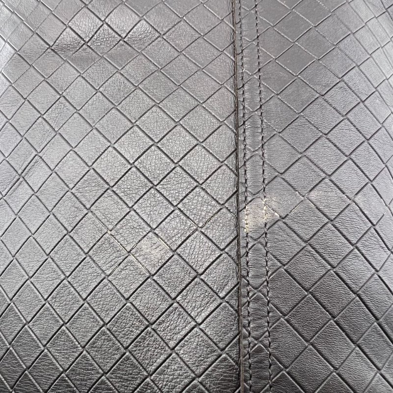 葆蝶家黑色編織托特包 單肩款-18