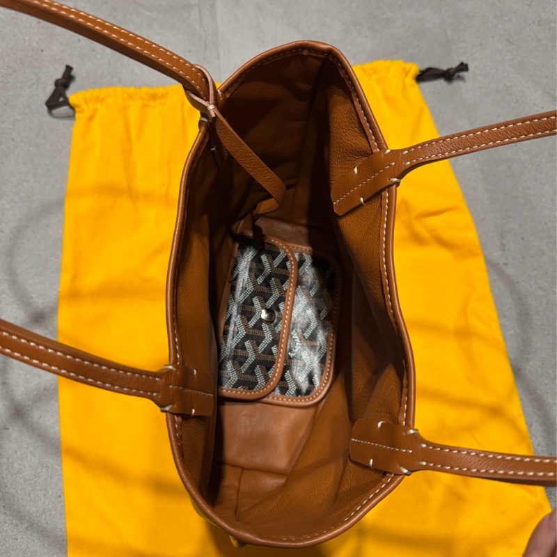 斷捨離～Goyard 棕色mini tote 約85成新-2