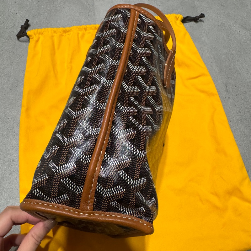 斷捨離～Goyard 棕色mini tote 約85成新-3