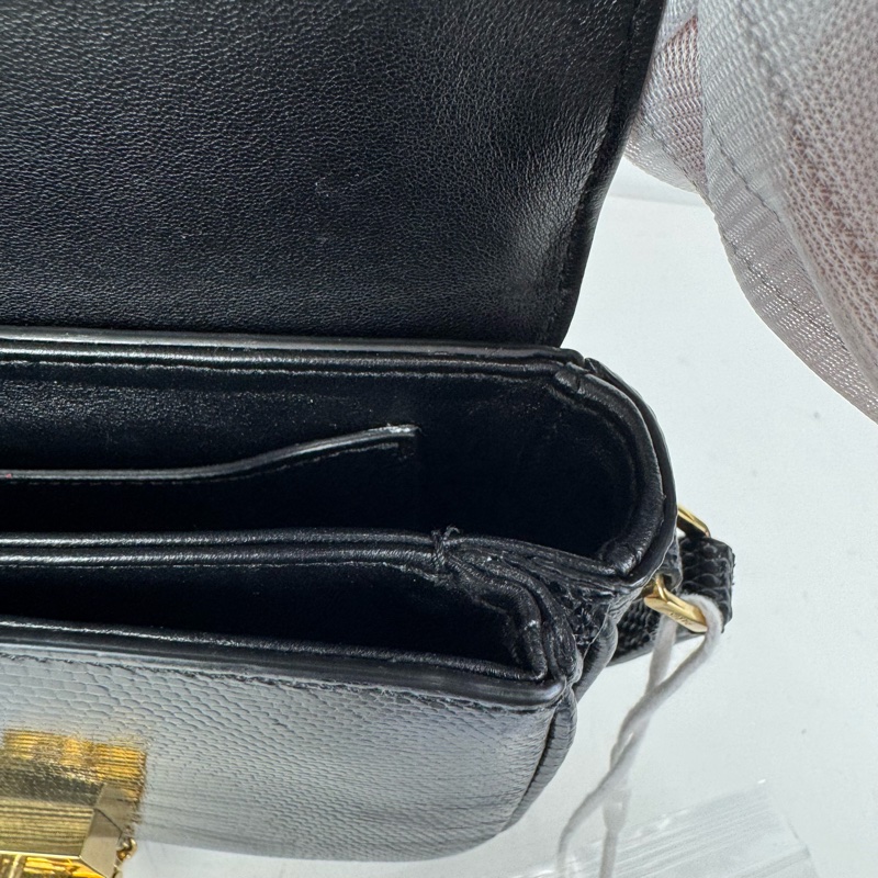 Celine Cbag 流蘇黑金 稀有皮 單肩包-6