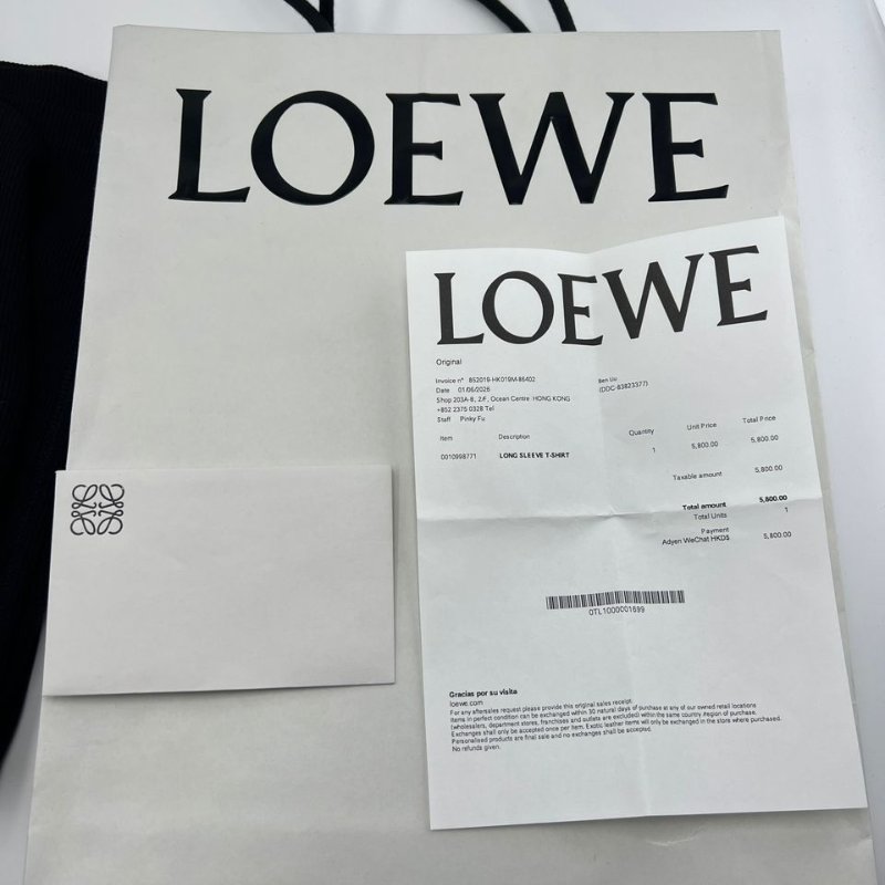 羅意威黑色長袖 T 裇-1