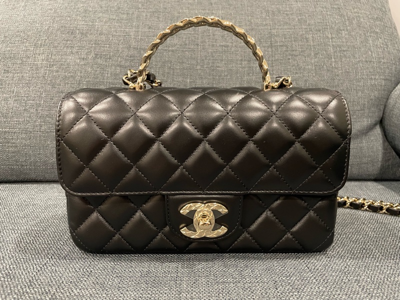 CHANEL香奈兒麥穗手柄包-0