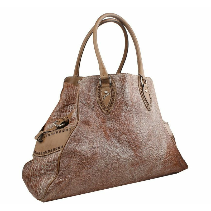 【包稅】FENDI 駱駝閃光壓花Logo大肩-1