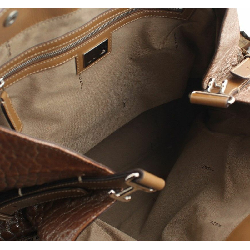 【包稅】FENDI 駱駝閃光壓花Logo大肩-4