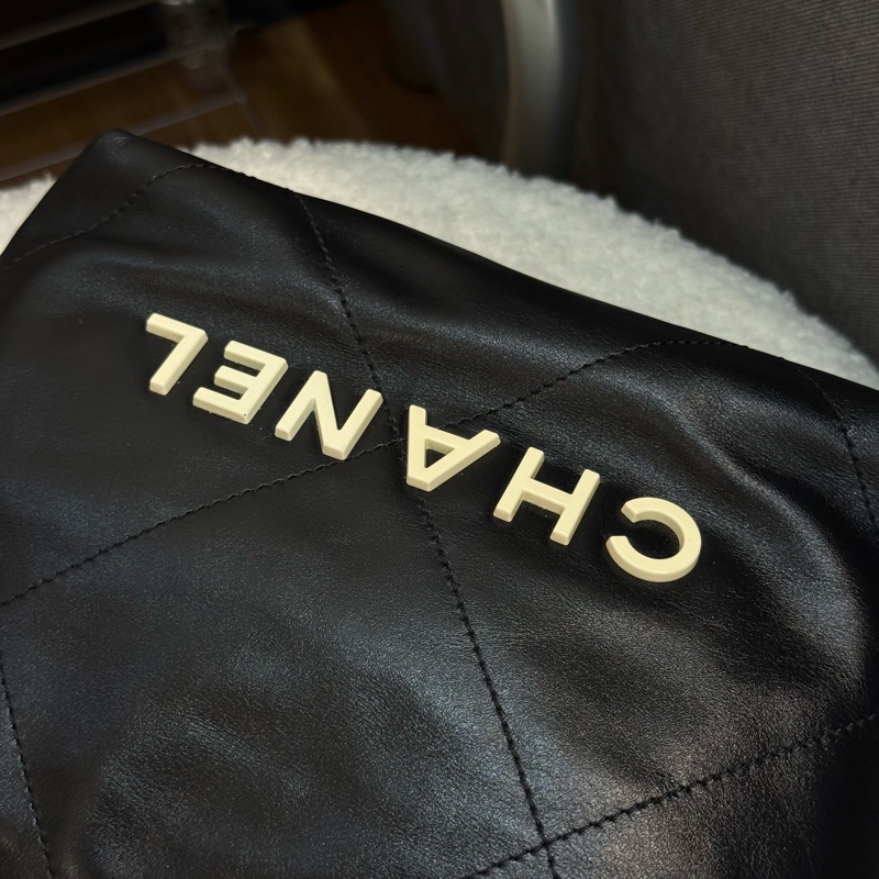 Chanel 22mini 黑色 稀有白字 ✨最新晶片款-2