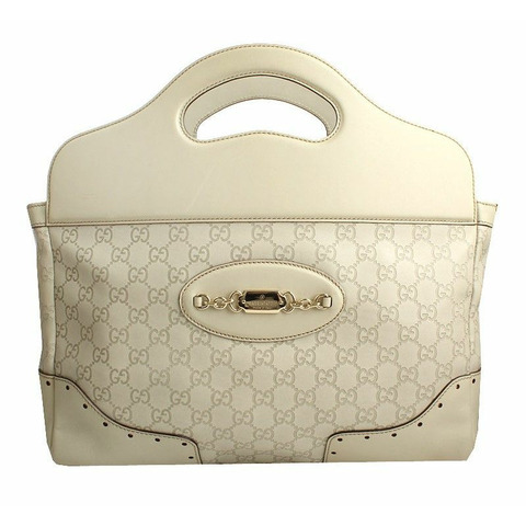 GUCCI Sima象牙手提包
