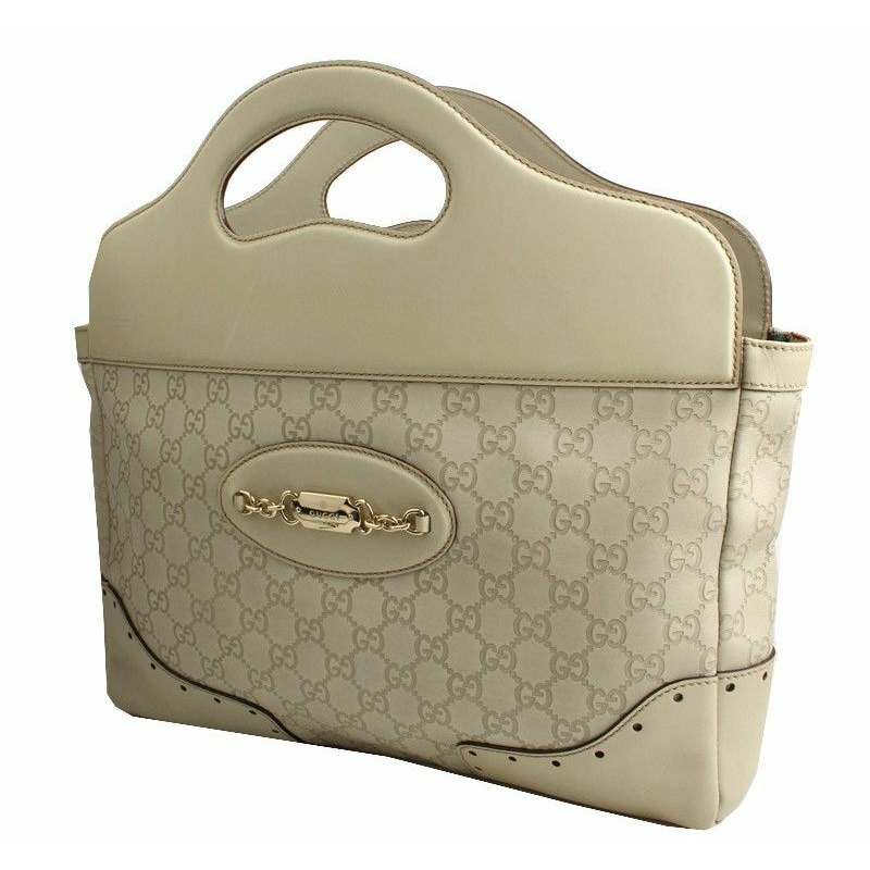 【包稅】GUCCI Sima象牙手提包-1