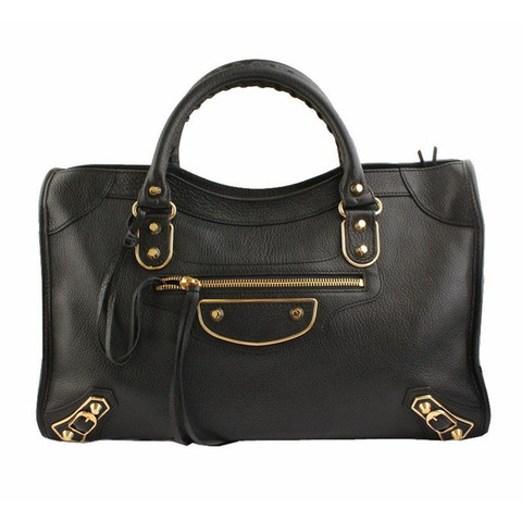 BALENCIAGA 金屬邊城市手提包
