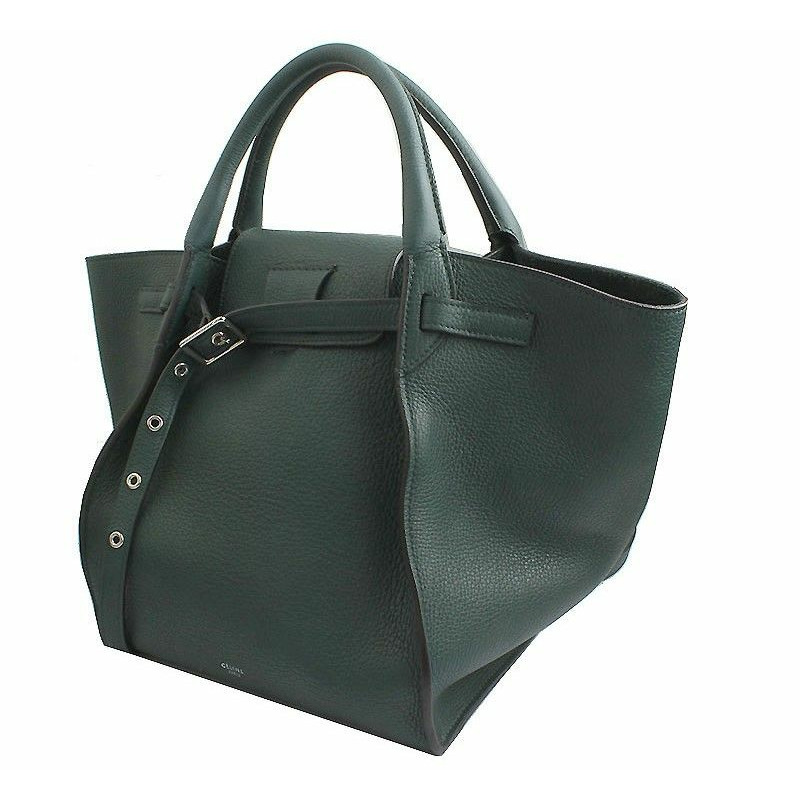 【包稅】CELINE 深綠色腰帶手提包和肩背包-1