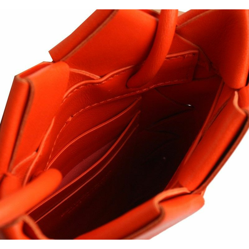 【包稅】BOTTEGA VENETA 橙色編織手機支架和斜背包-4