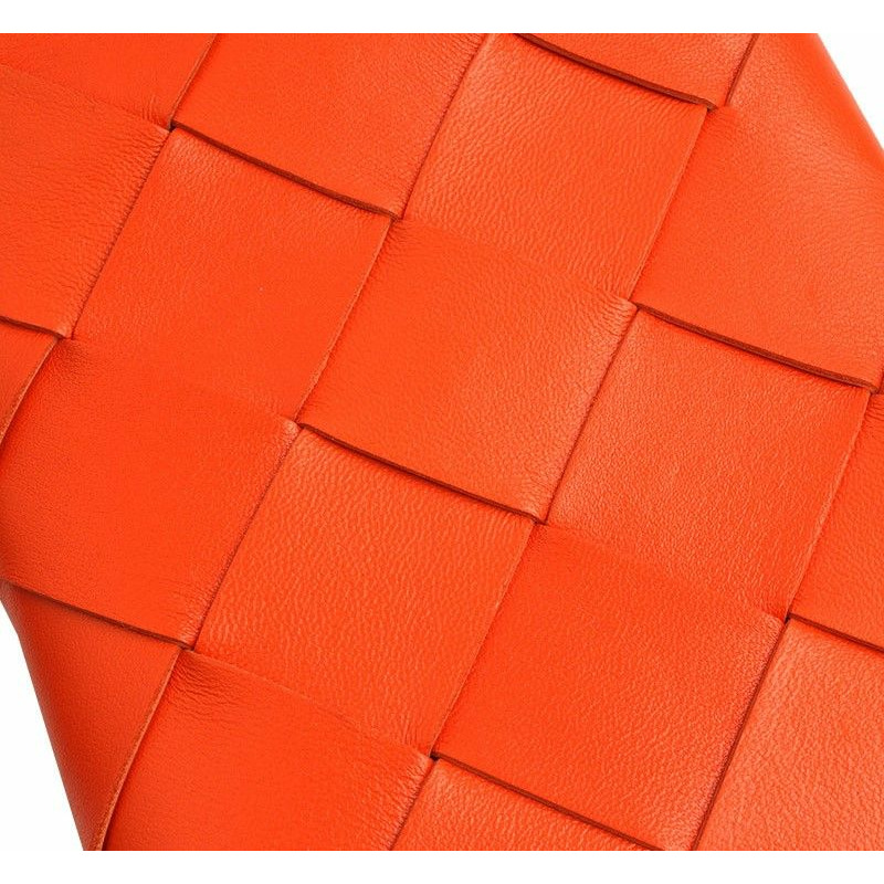 【包稅】BOTTEGA VENETA 橙色編織手機支架和斜背包-5