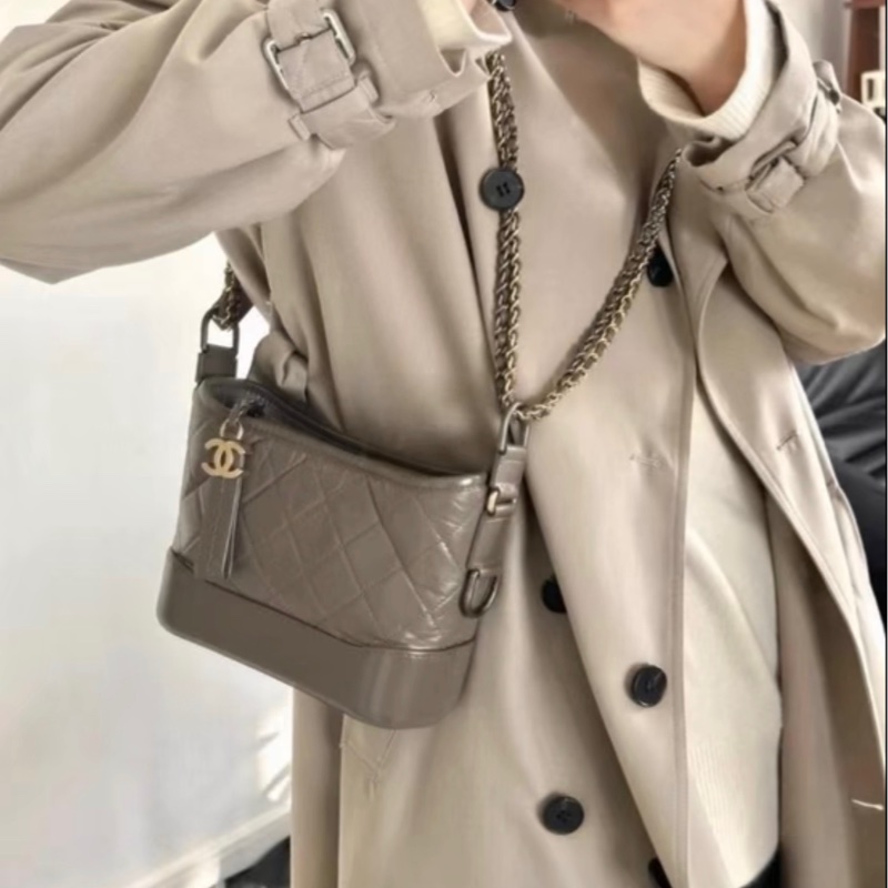 【95%新 ✨ 全網最低價】chanel 流浪包 小號 大象灰色 顏色特別高級-3