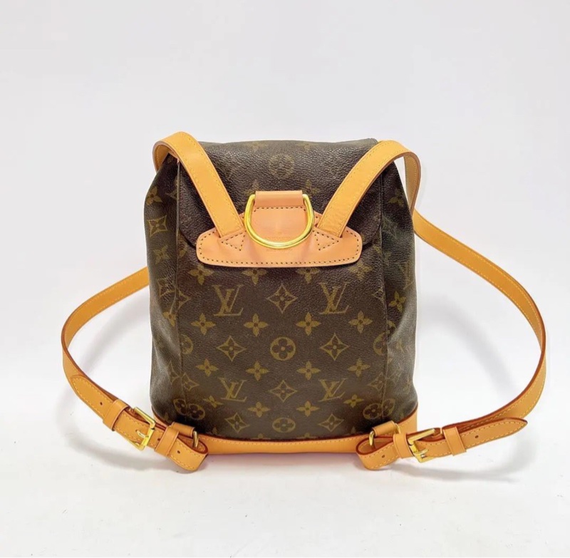 【90%新✨全網最平】LV Montsouris  老花抽繩系帶書包｜背包｜雙肩包-1