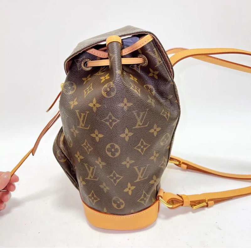 【90%新✨全網最平】LV Montsouris  老花抽繩系帶書包｜背包｜雙肩包-3