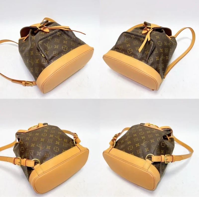 【90%新✨全網最平】LV Montsouris  老花抽繩系帶書包｜背包｜雙肩包-5