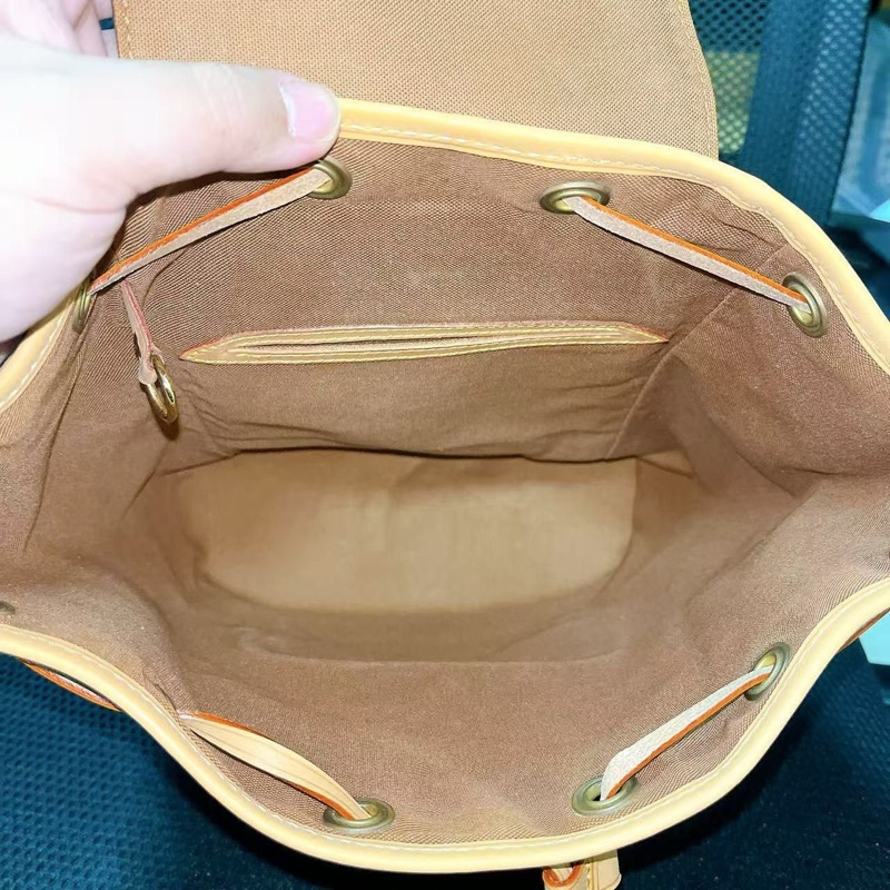 【90%新✨全網最平】LV Montsouris  老花抽繩系帶書包｜背包｜雙肩包-12