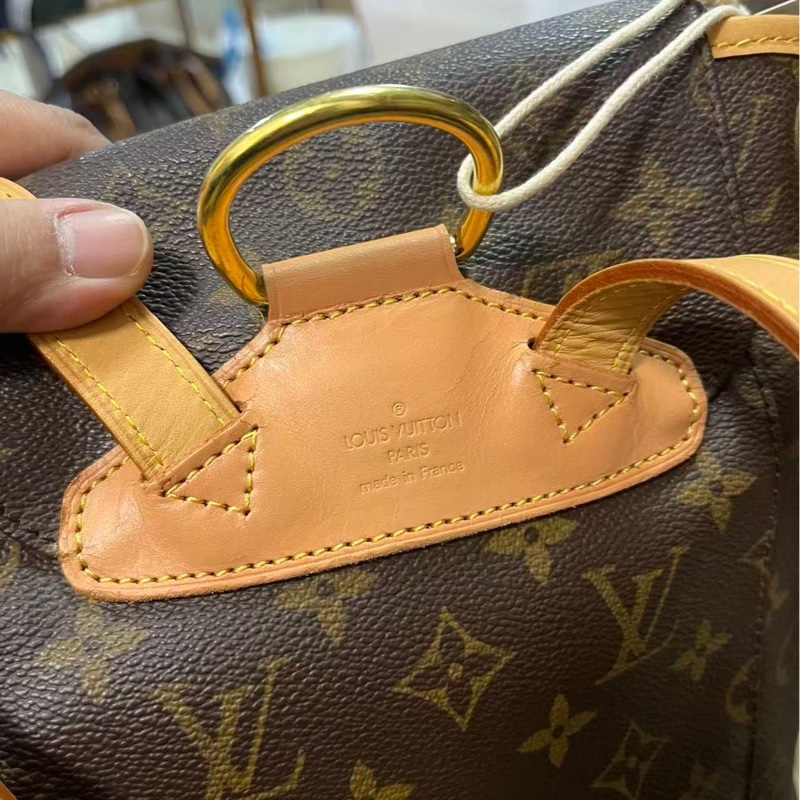 【90%新✨全網最平】LV Montsouris  老花抽繩系帶書包｜背包｜雙肩包-14