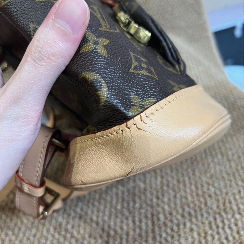 【90%新✨全網最平】LV Montsouris 老花抽繩系帶書包|背包|雙肩包-4