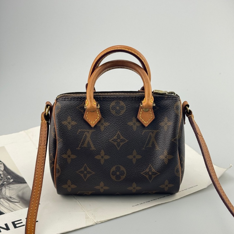 【85%新✨經典保值】LV NANO SPEEDY MINI枕頭包-0