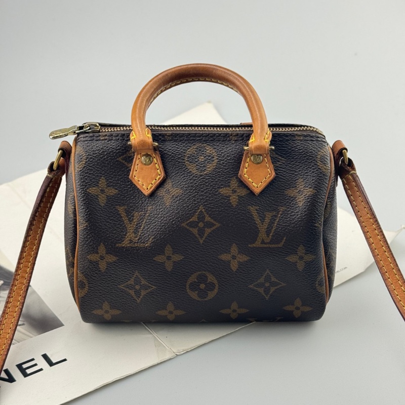 【85%新✨經典保值】LV NANO SPEEDY MINI枕頭包-1