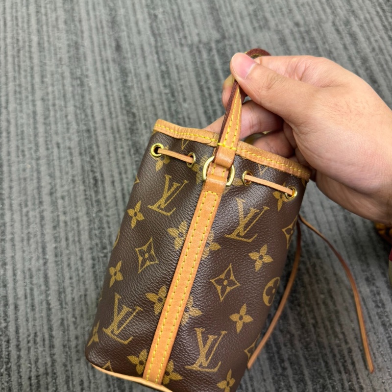 【92%新✨全網最低價】LV Neonano老花抽繩迷你水桶包-3