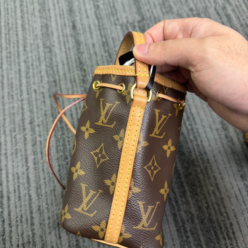 【92%新✨全網最低價】LV Neonano老花抽繩迷你水桶包-4