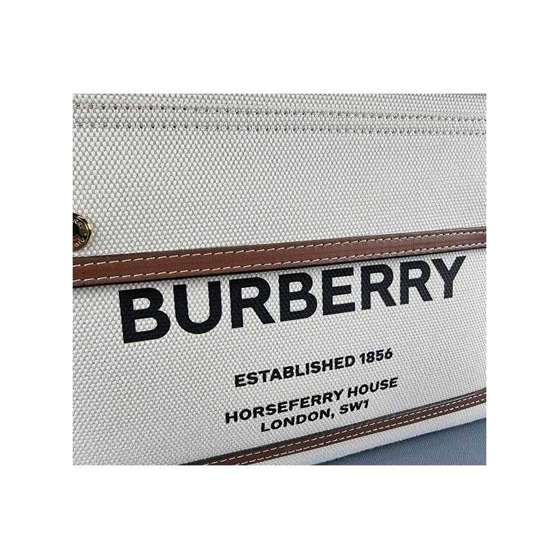 【包稅】BURBERRY 21秋冬雙色帆布手提袋-1