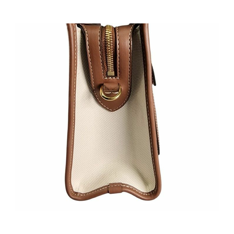 【包稅】BURBERRY 21秋冬雙色帆布手提袋-4