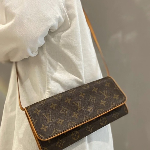 【全網最低價✨95新】LV 老花信封包 可單肩斜背