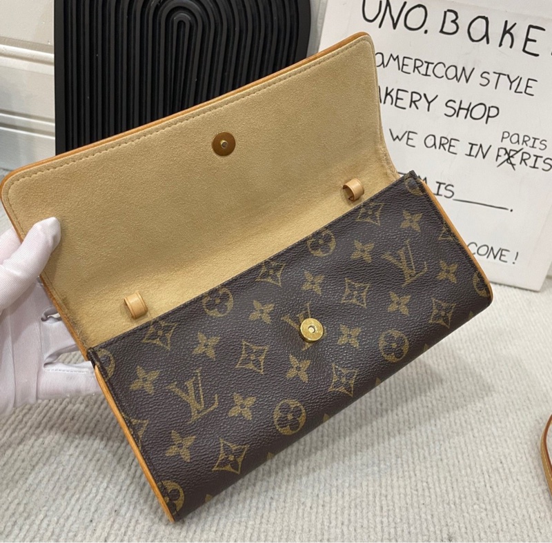 【全網最低價✨95新】LV 老花信封包 可單肩斜背-3