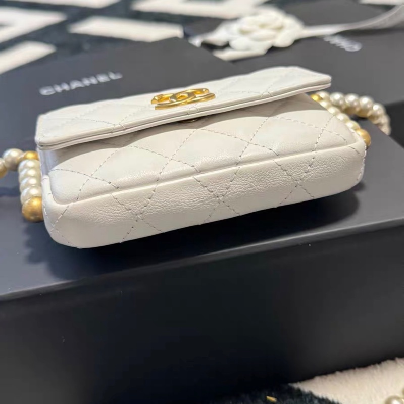 【96%新 ✨ 全網最低價！】Chanel 21s 珍珠mini woc 零錢卡片 斜挎包-6